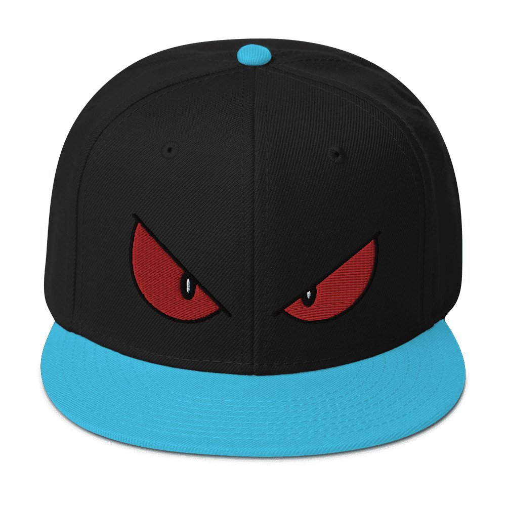 Sinister III Snapback Hat Sage Graphics Aqua blue / Black / Black 