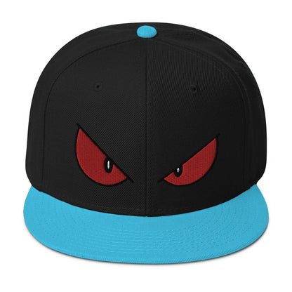 Sinister III Snapback Hat Sage Graphics Aqua blue / Black / Black 