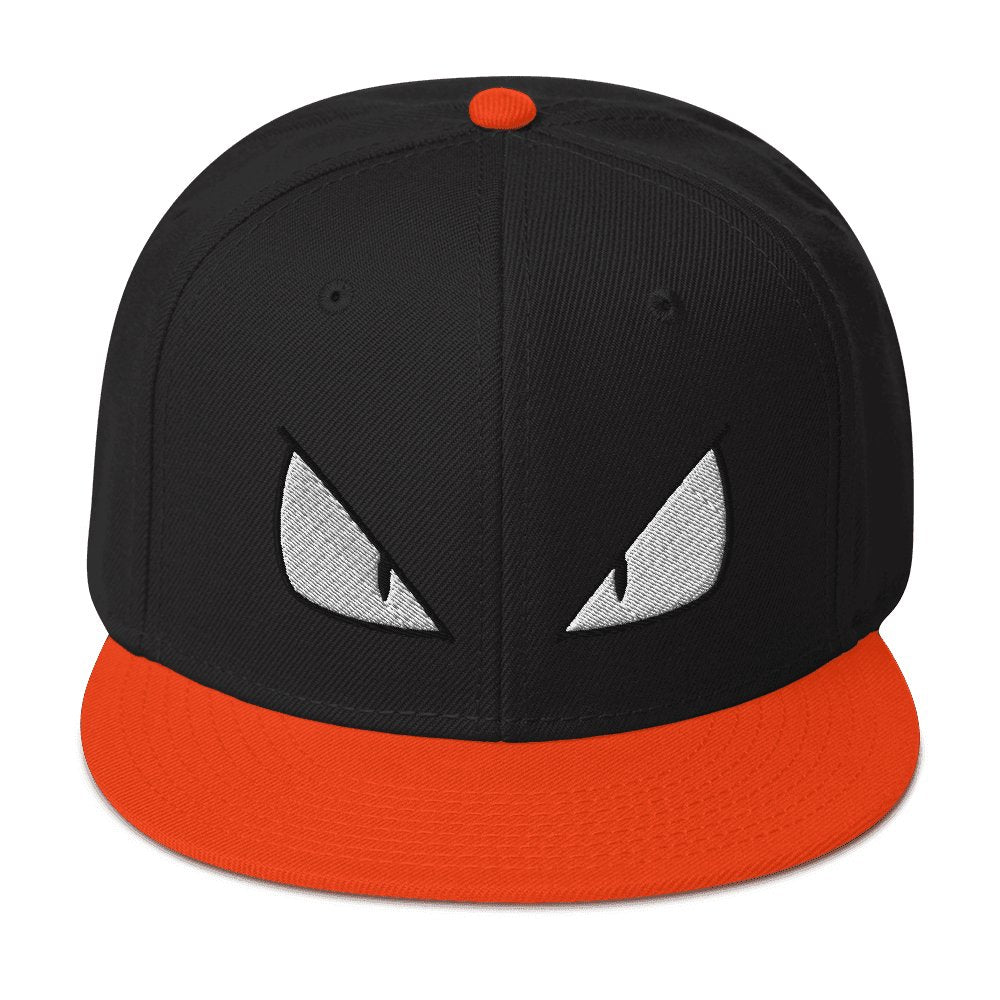 Sinister II Snapback Hat Sage Graphics Orange / Black / Black 