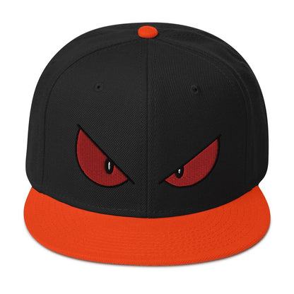 Sinister III Snapback Hat Sage Graphics Orange / Black / Black 