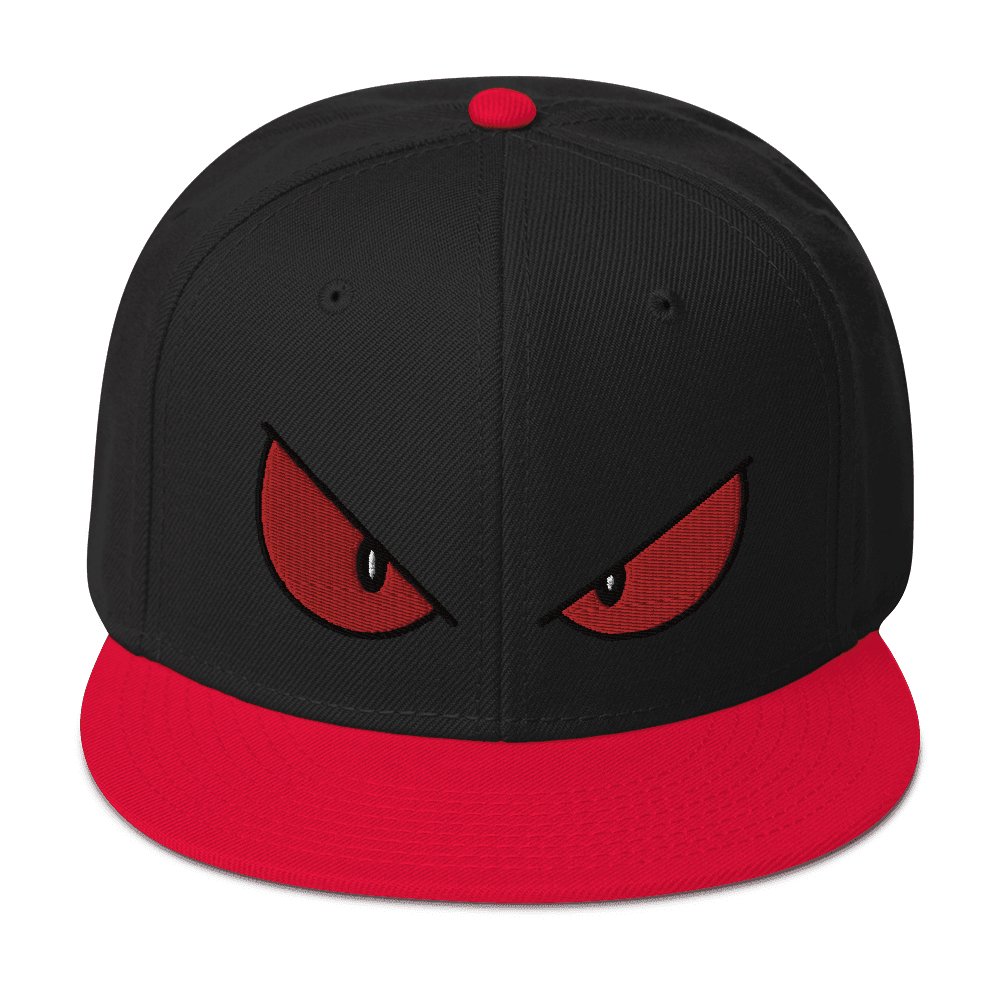 Sinister III Snapback Hat Sage Graphics Red / Black / Black 